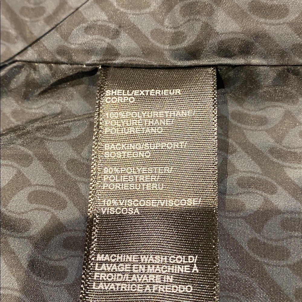 Rebecca Minkoff Black Vegan Leather Trench - L - Picture 11 of 12